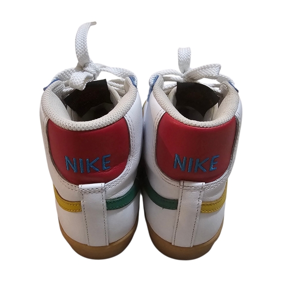 Nike Blazer Mid 77 Limited Edition Multicolor Mismatch Leather Sneakers - Picture 5 of 9